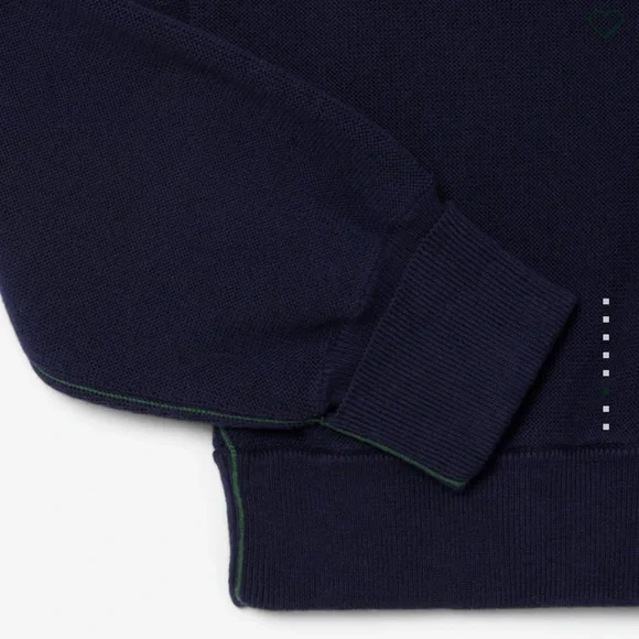 Lacoste Navy Wool Cardigan - Picture 9 of 11